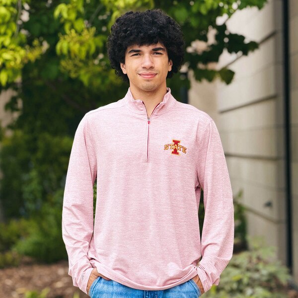 Antigua I-State Cardinal Heather FA26 Quarter Zip